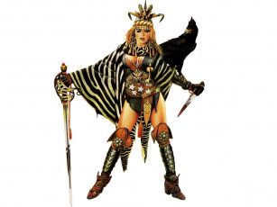 Картинка raven рисованные chris achilleos кинжал птица хищник меч плащ