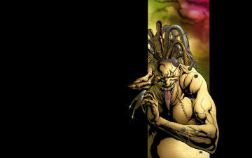 Картинка монстр рисованные комиксы выглядывает язык толстый