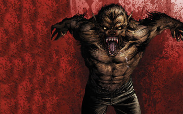 Картинка оборотень фэнтези существа волк вервольф