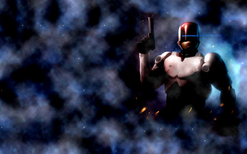 Картинка робот полицейский фэнтези роботы киборги механизмы робокоп robocop