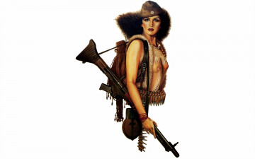 Картинка the partisan рисованные chris achilleos патроны оружие пилотка партизанка