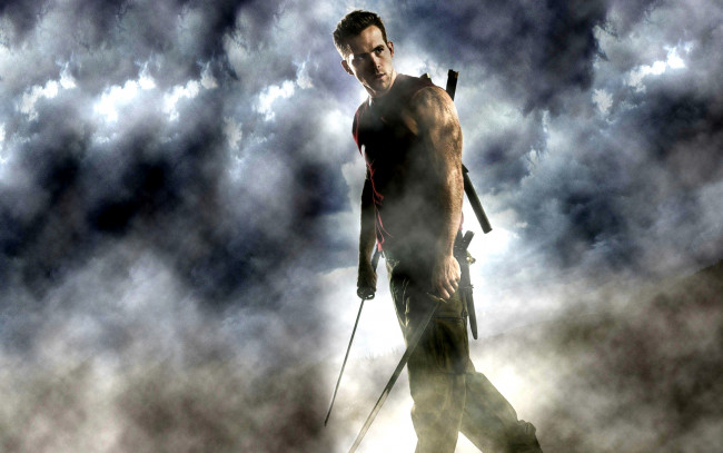 Обои картинки фото люди, икс, начало, росомаха, кино, фильмы, men, origins, wolverine, x-men, комикс, comics, мечи