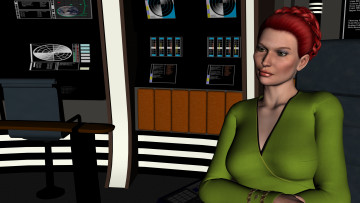 Картинка 3д графика people люди взгляд девушка