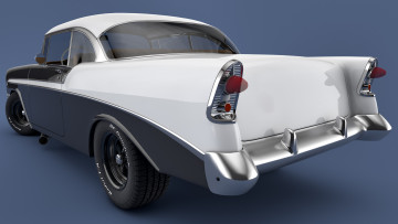 Картинка автомобили 3д 1956 chevrolet bel air coupe