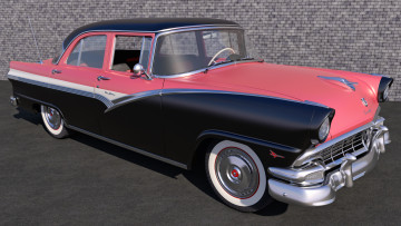 Картинка автомобили 3д 1956 ford fairlane town sedan