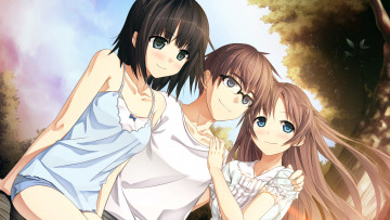 Картинка monobeno аниме парень девушки