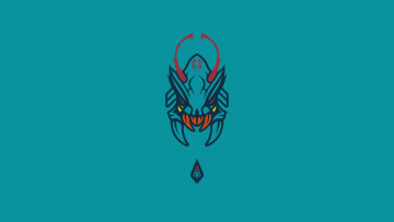 Картинка рисованные минимализм клыки глаза