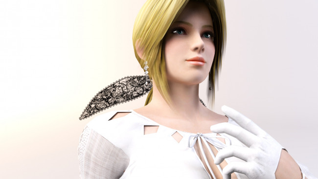 Обои картинки фото 3д, графика, anime, аниме, взгляд, девушка