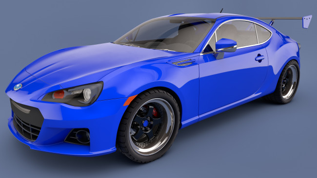 Обои картинки фото автомобили, 3д, 2013, subaru