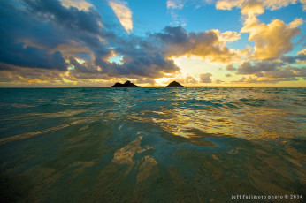 Картинка природа моря океаны море закат небо облака красота