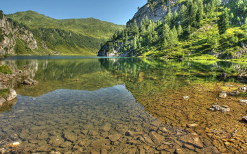 Картинка природа реки озера деревья река камни горы