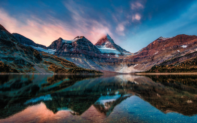 Обои картинки фото природа, реки, озера, отражение, озеро, горы