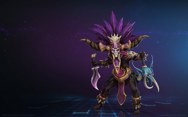Обои картинки фото heroes of the storm, видео игры, персонаж, существо, фон