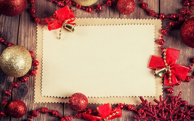 Обои картинки фото праздничные, украшения, christmas, balls, decoration, новый, год, рождество, банты, шары, рамка, merry