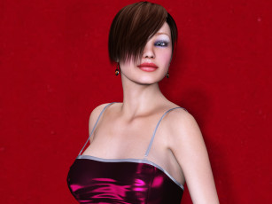 Картинка 3д+графика люди+ people фон взгляд девушка