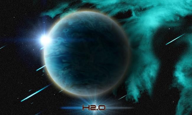 Обои картинки фото космос, арт, планета, вселенная, галактика, звезды