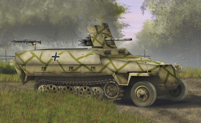 Обои картинки фото рисованное, армия, фон, бтр