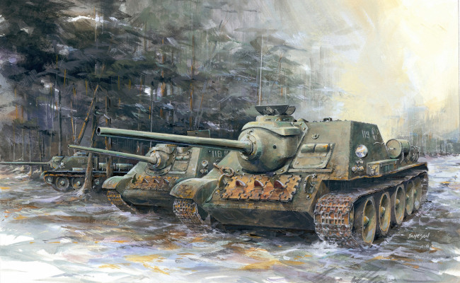 Обои картинки фото рисованное, армия, танки