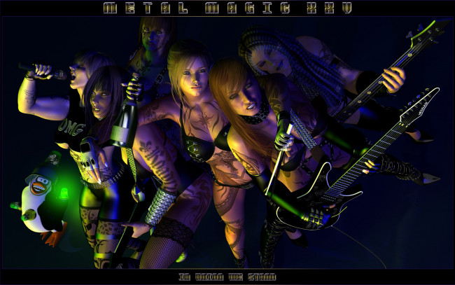 Обои картинки фото 3д графика, атмосфера, настроение , atmosphere ,  mood , девушки, фон, взгляд, музыка, гитара, микрофон, бутылка, шампанское