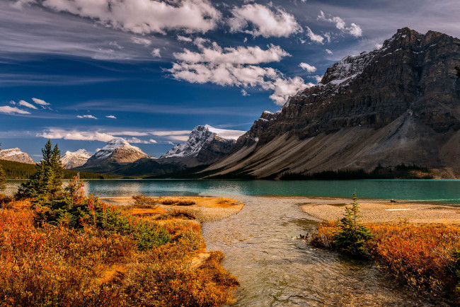 Обои картинки фото природа, реки, озера, река, лес, горы