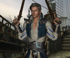 Картинка 3д+графика фантазия+ fantasy взгляд мужчина оружие фон