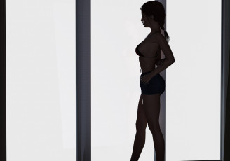 Картинка 3д+графика люди+ people фон взгляд девушка