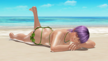 обоя 3д графика, люди , people, фон, взгляд, девушка