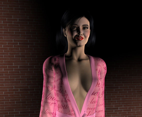 Обои картинки фото 3д графика, люди , people, фон, взгляд, девушка