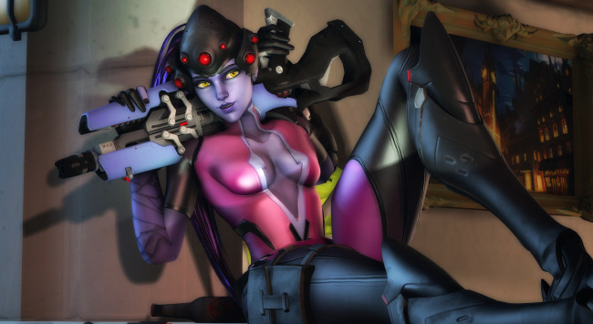 Обои картинки фото 3д графика, фантазия , fantasy, фон, взгляд, девушка