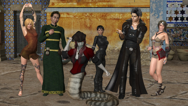 Обои картинки фото 3д графика, фантазия , fantasy, люди