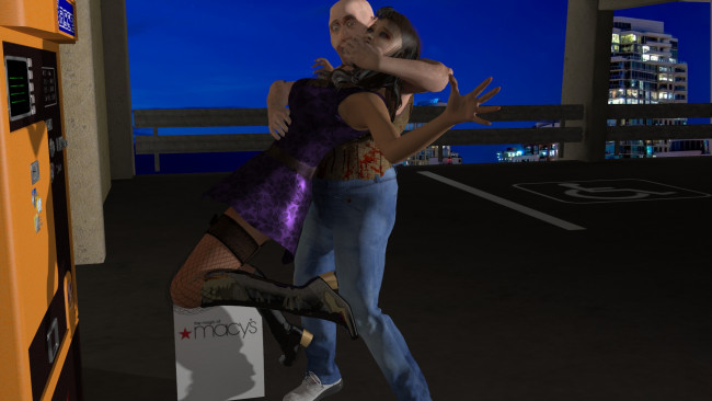 Обои картинки фото 3д графика, люди , people, мужчина, взгляд, фон, девушка