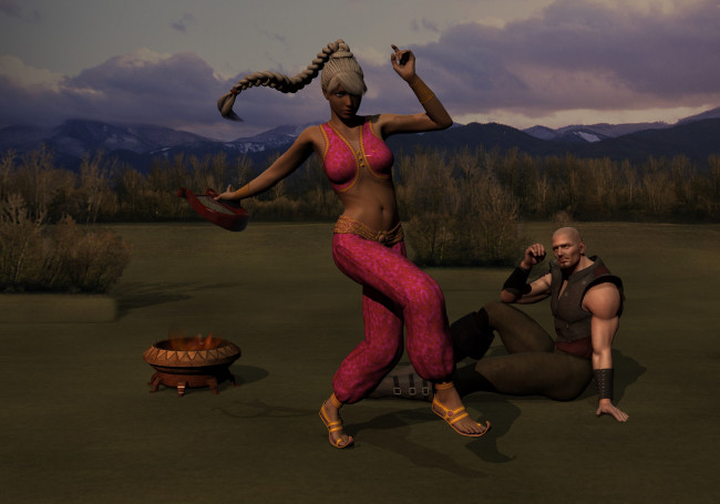 Обои картинки фото 3д графика, люди , people, фон, взгляд, девушка