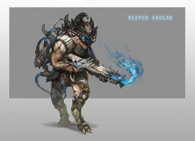 Обои картинки фото видео игры, mass effect, существо, фон