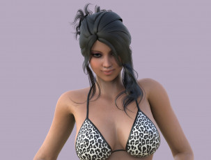 Картинка 3д+графика люди+ people фон взгляд девушка