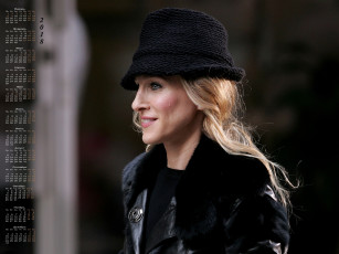 Картинка календари знаменитости 2018 женщина шляпа профиль актриса