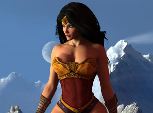 Картинка 3д+графика фантазия+ fantasy девушка взгляд фон