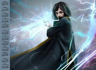 Картинка календари фэнтези взгляд девушка 2018