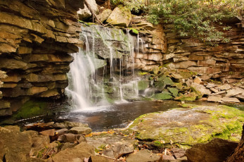 Картинка природа водопады простор