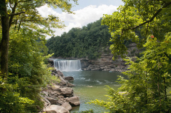 Картинка природа водопады простор