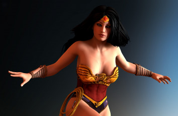 Картинка 3д+графика фантазия+ fantasy девушка взгляд фон