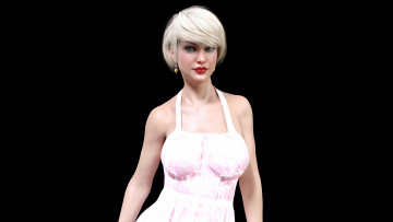 Картинка 3д+графика люди+ people фон взгляд девушка