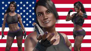 Картинка 3д+графика спорт+ sport девушка взгляд фон