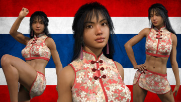 Картинка 3д+графика спорт+ sport фон девушка взгляд