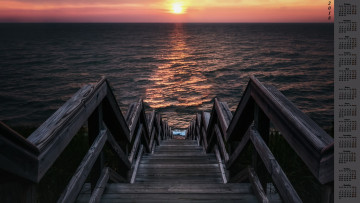 Картинка календари природа ступени водоем 2018