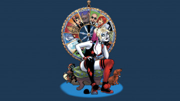 Картинка рисованное комиксы harley quinn