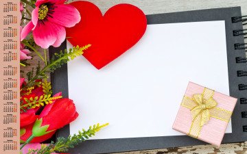 Картинка календари праздники +салюты цветок сердце 2018