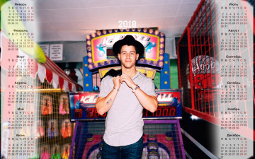 Картинка nik+dzhonas календари знаменитости парень певец тату шляпа 2018