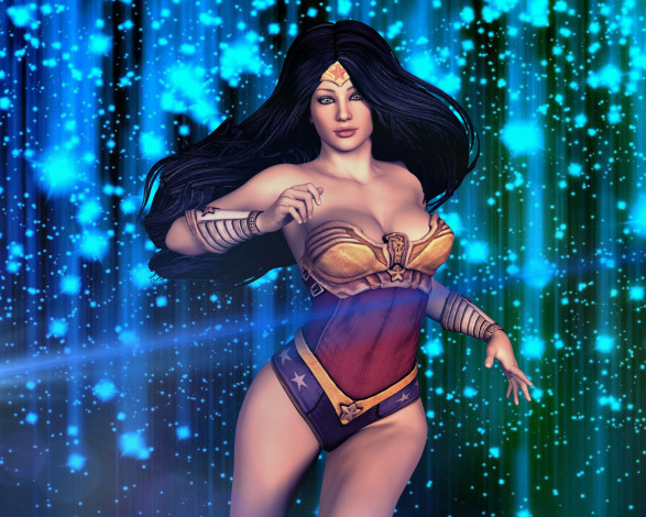 Обои картинки фото 3д графика, фантазия , fantasy, взгляд, девушка, фон