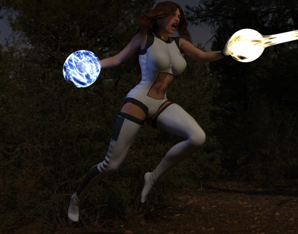 Обои картинки фото 3д графика, фантазия , fantasy, фон, взгляд, девушка