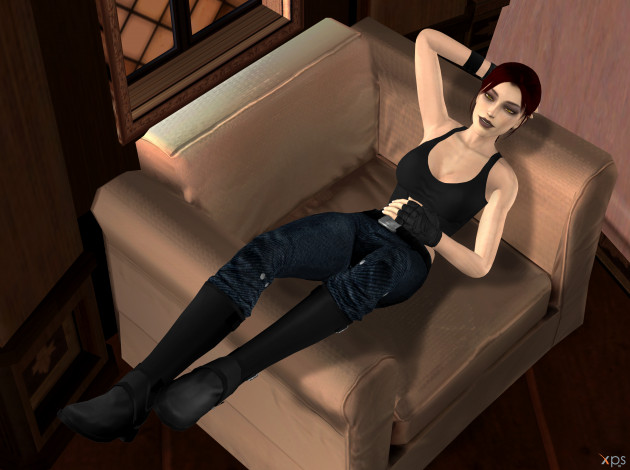 Обои картинки фото 3д графика, люди , people, девушка, взгляд, фон